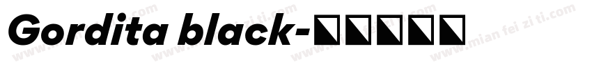 Gordita black字体转换
